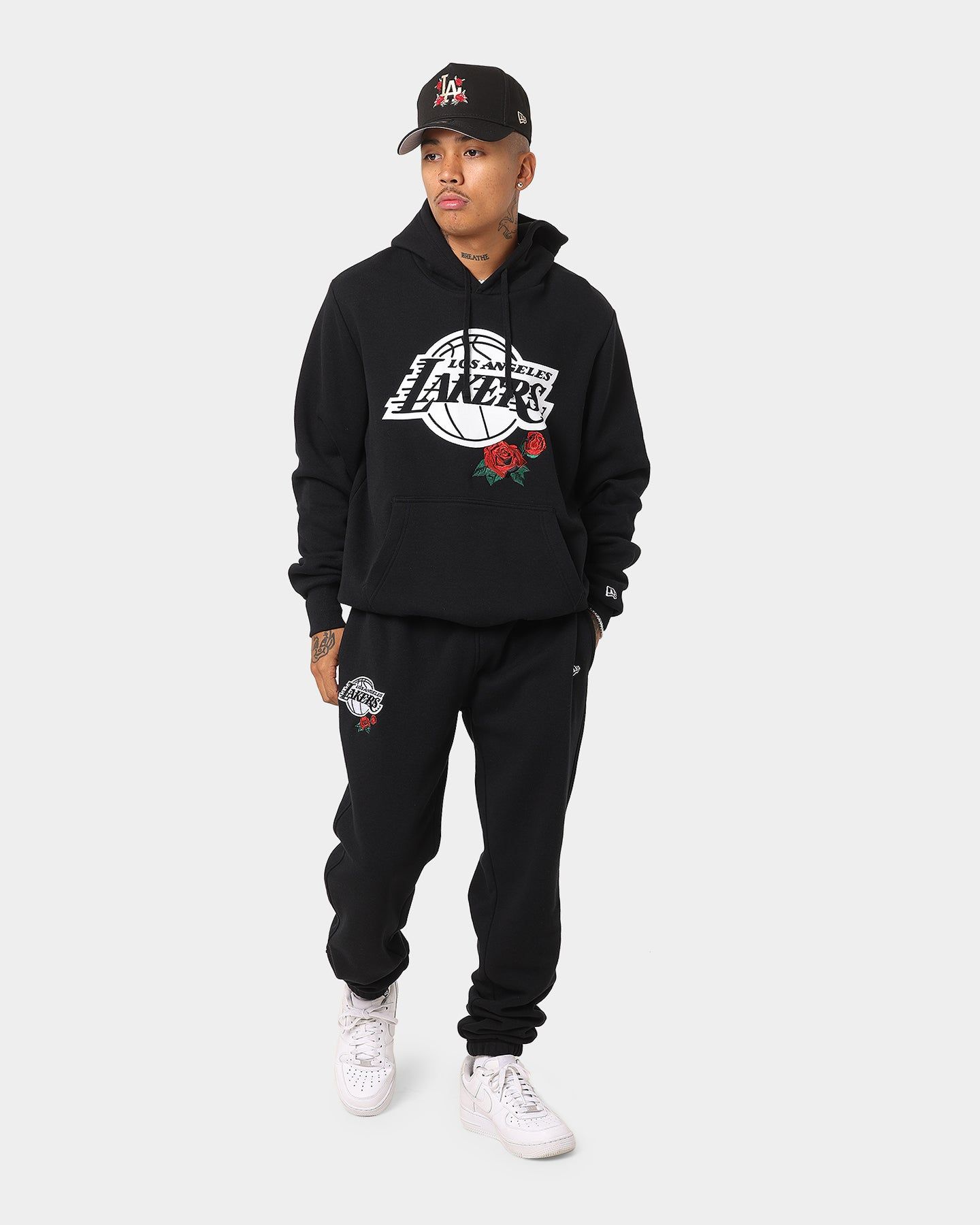 New Era Los Angeles Lakers Large Rose Hoodie Black sold by Culture Kings product image thumbnail 2