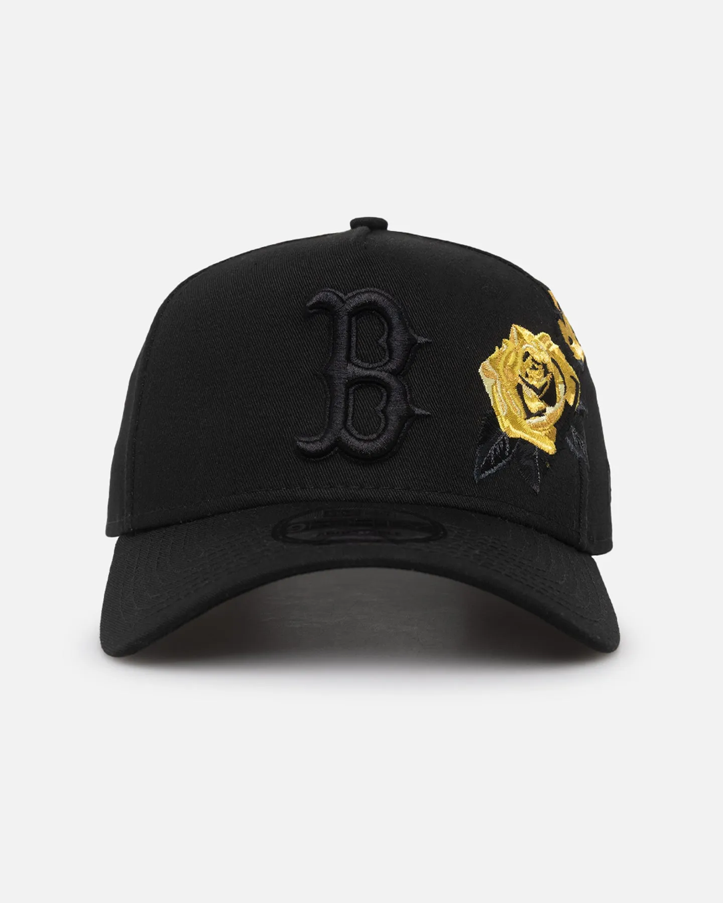 New Era Boston Red Sox 'Black Tonal Gold Rose' 9FORTY A-Frame Snapback Black/Gold sold by Culture Kings