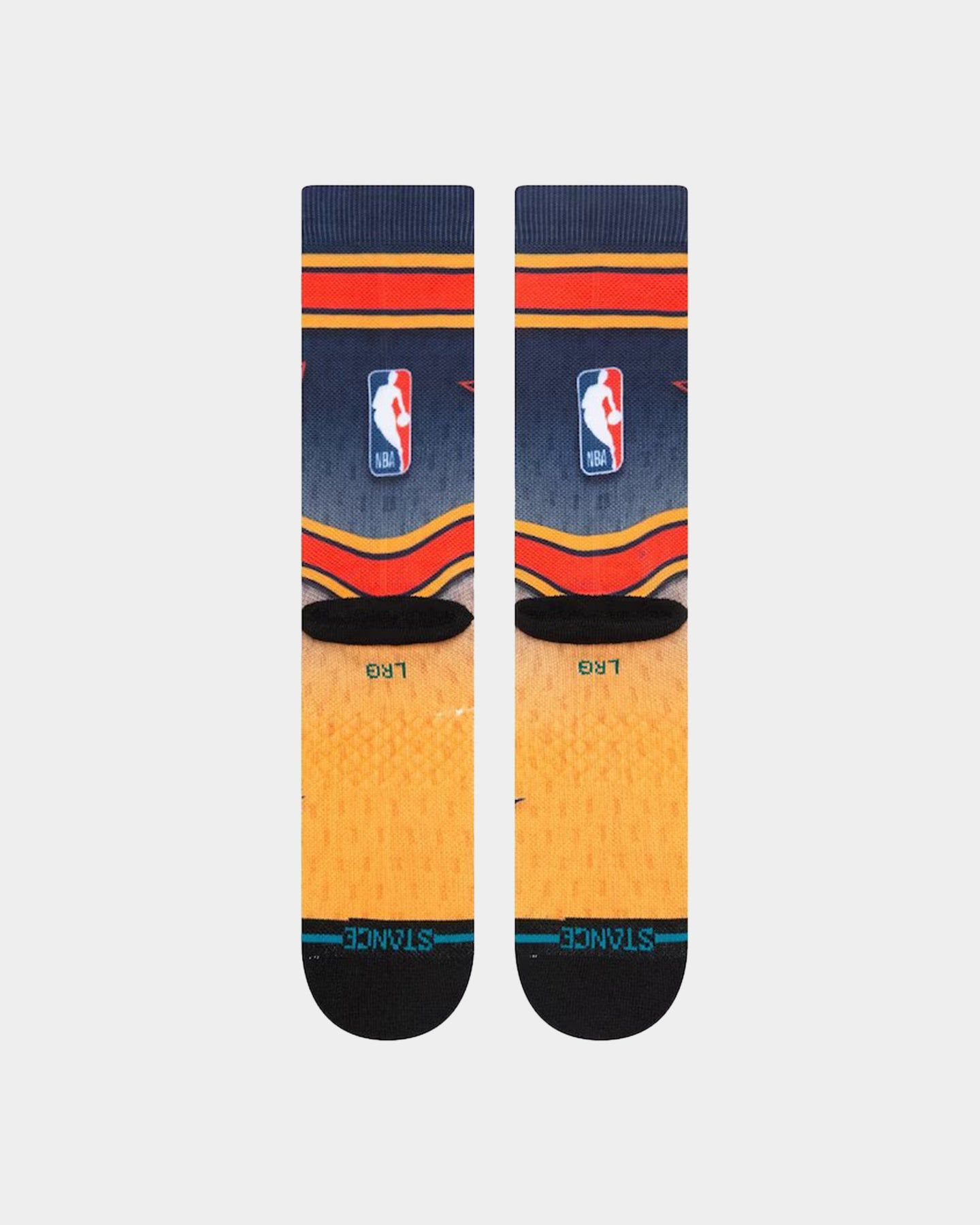 Stance X NBA San Francisco Golden State Warriors Fader Socks Navy sold by Culture Kings