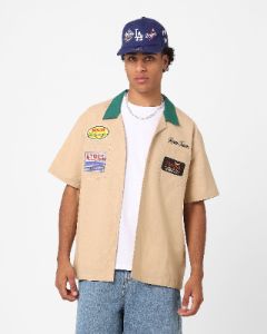 The New Establishment CMS Race Team Shirt Stone/Green sold by Culture Kings
