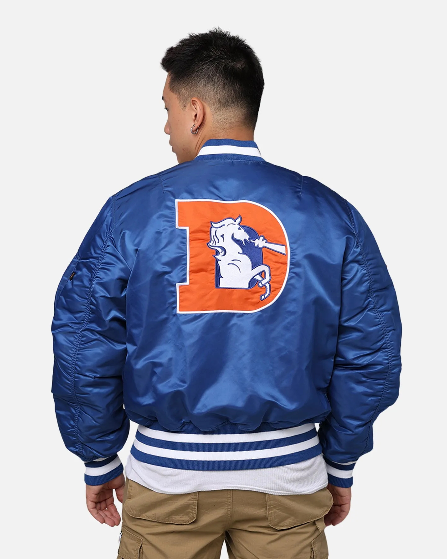New Era X Alpha Series X NFL Denver Broncos MA-1 Bomber Jacket Royal sold by Culture Kings product image thumbnail 5