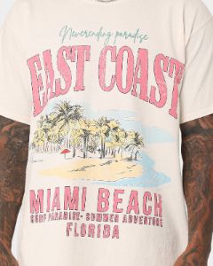 American Thrift Miami Beach Vintage T-Shirt Off White sold by Culture Kings