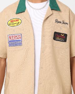 The New Establishment CMS Race Team Shirt Stone/Green sold by Culture Kings