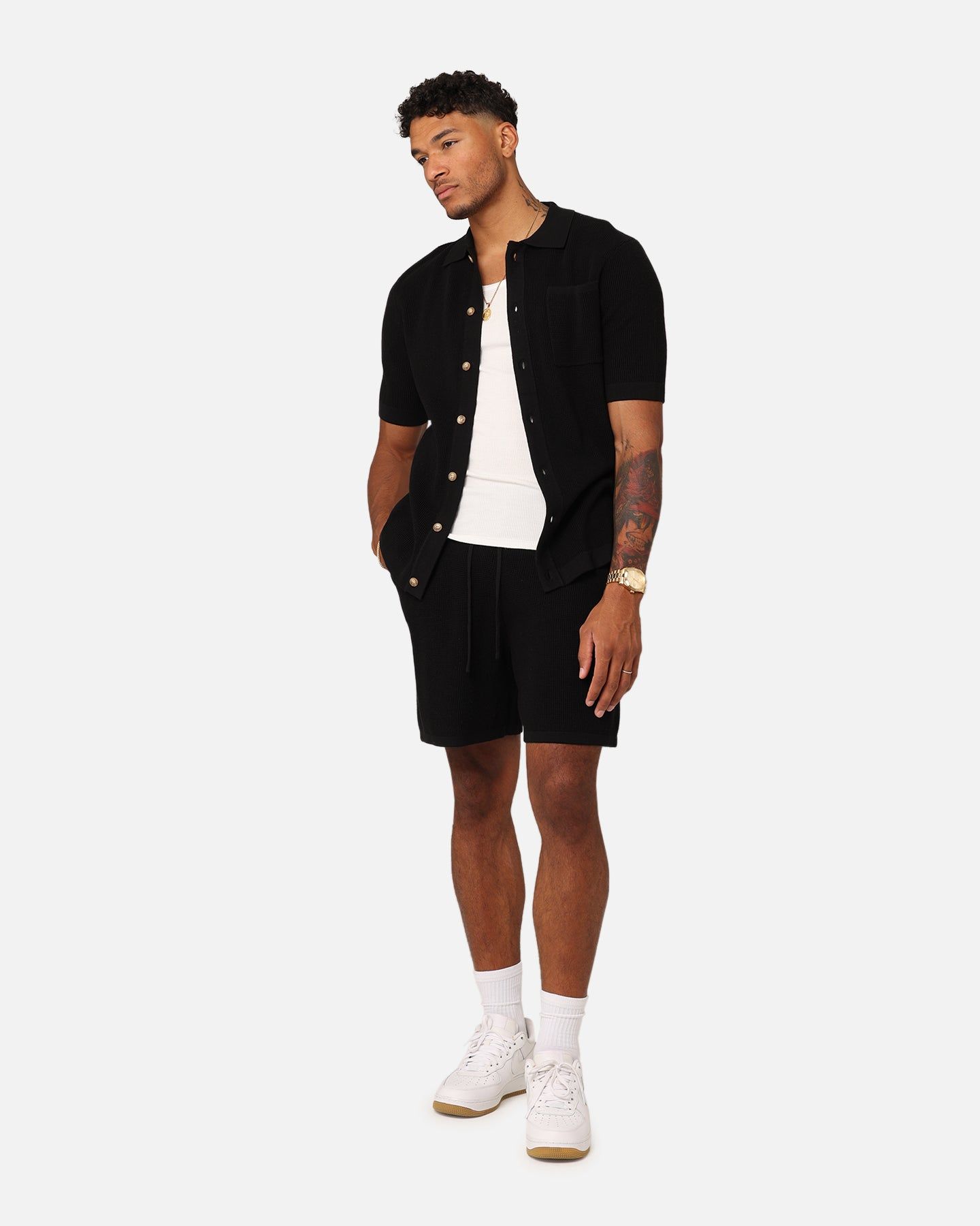 XXIII Zyair Knit Rib Shorts Black sold by Culture Kings product image thumbnail 2