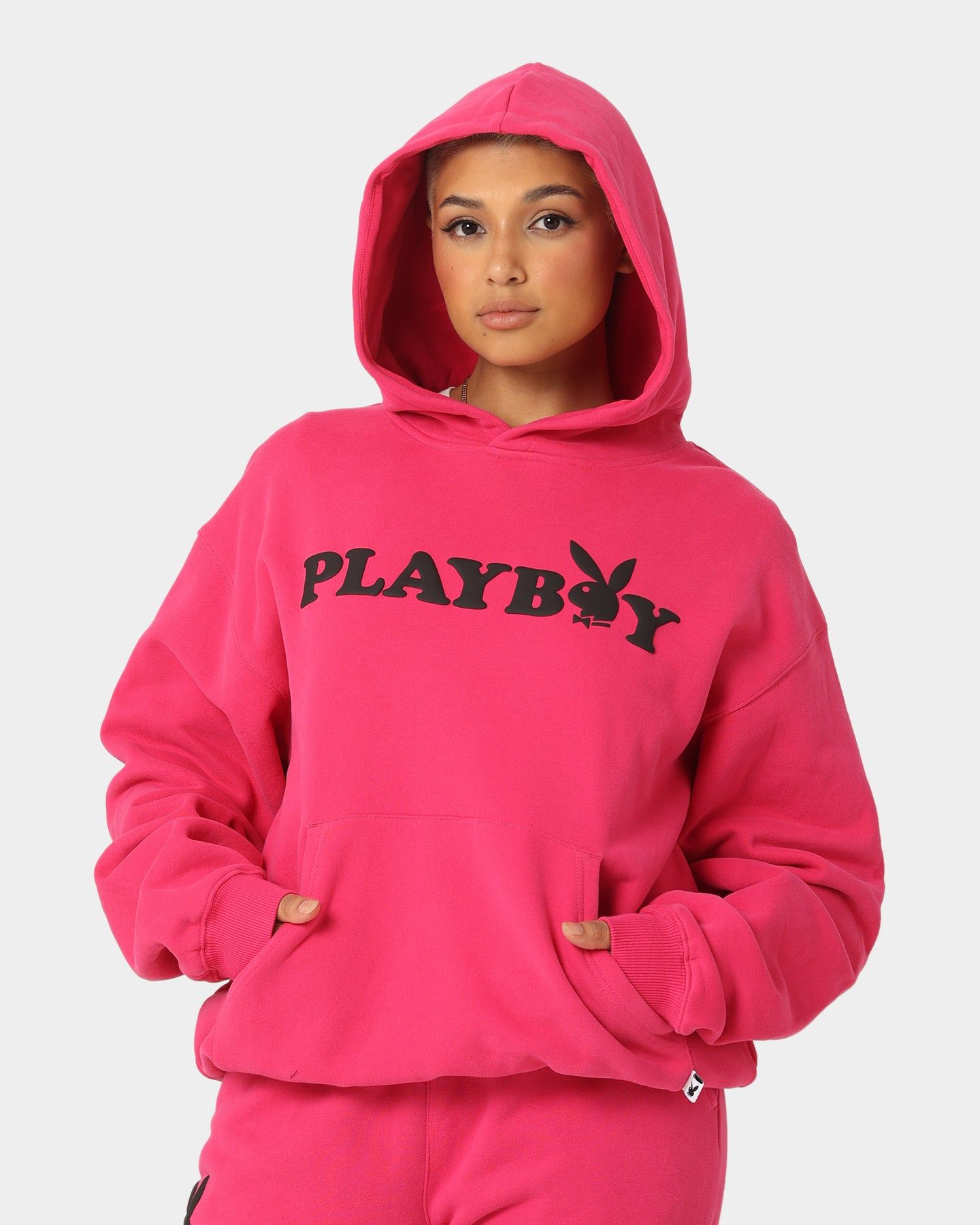 Playboy By CK Wordmark Hoodie Pink sold by Culture Kings