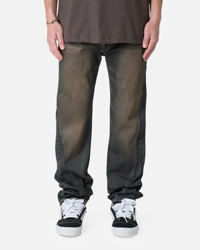 MNML V380 Baggy Denim Jeans Rust sold by Culture Kings