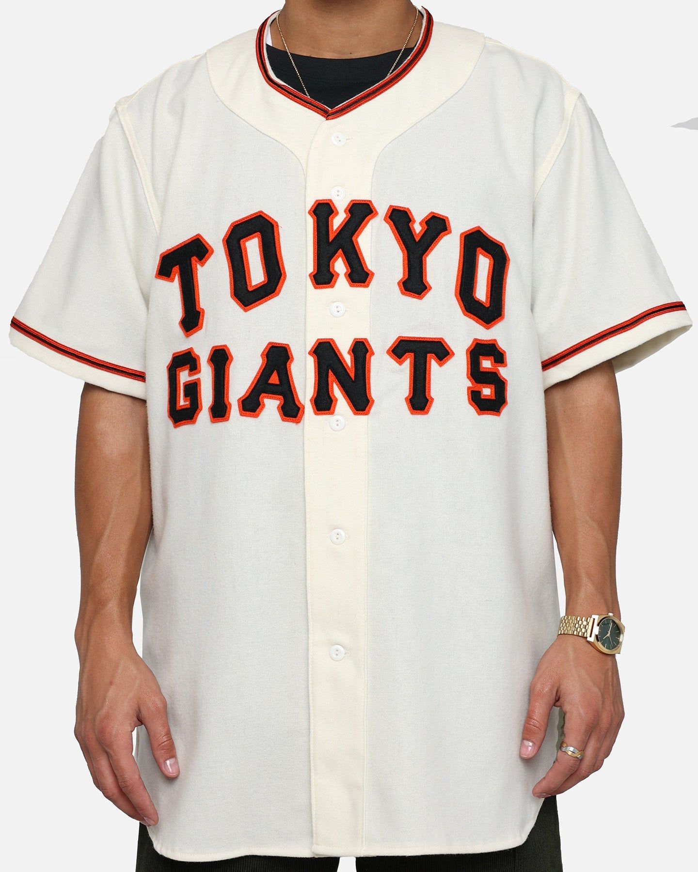 Ebbets Field Flannels Tokyo Kyojin (Giants) 1953 Home Jersey White sold by Culture Kings product image thumbnail 4