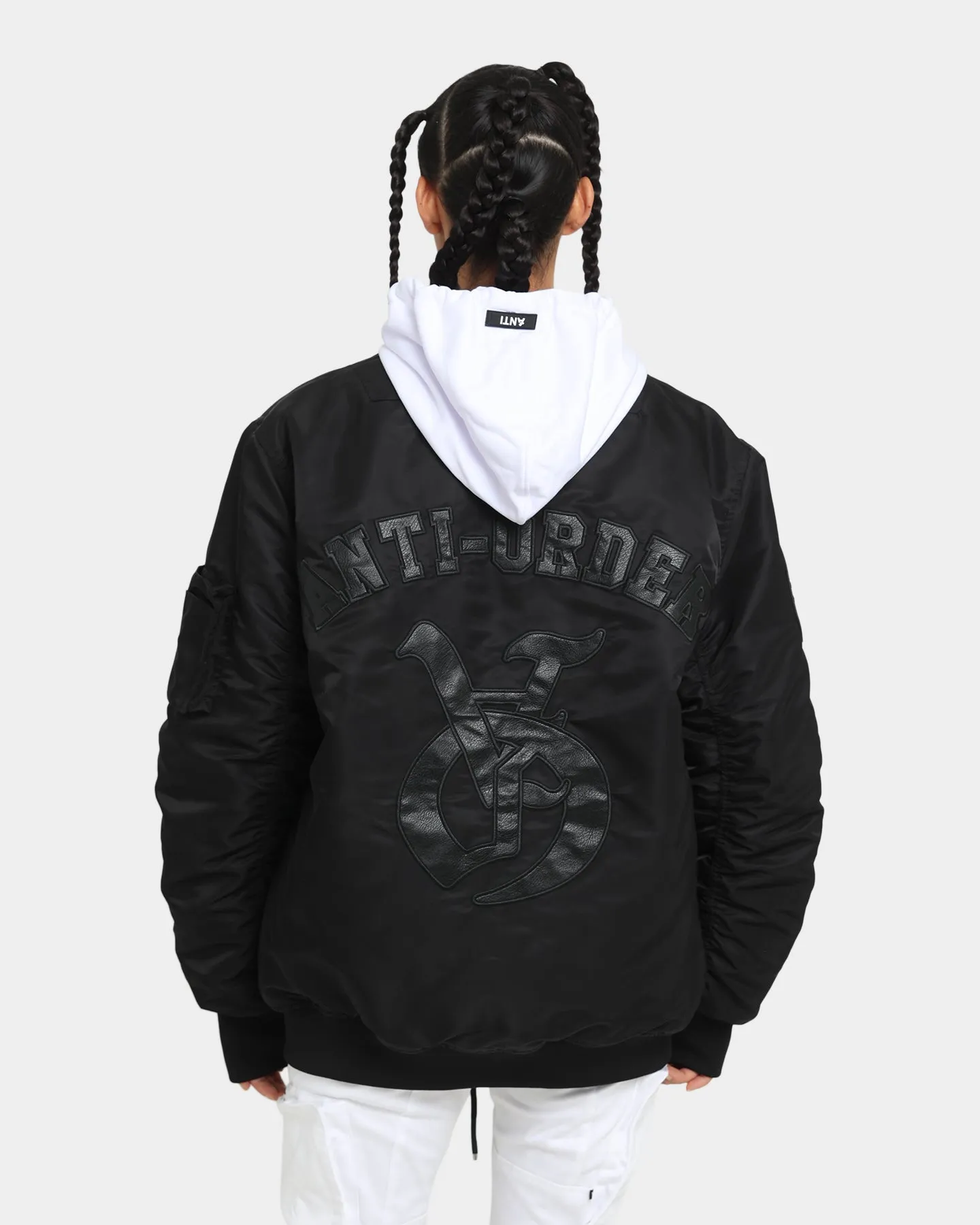 The Anti Order Antidote Oversized Bomber Jacket Black/Black sold by Culture Kings product image thumbnail 5