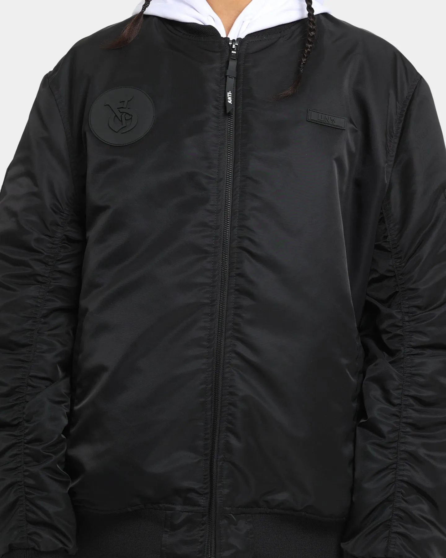 The Anti Order Antidote Oversized Bomber Jacket Black/Black sold by Culture Kings product image thumbnail 4