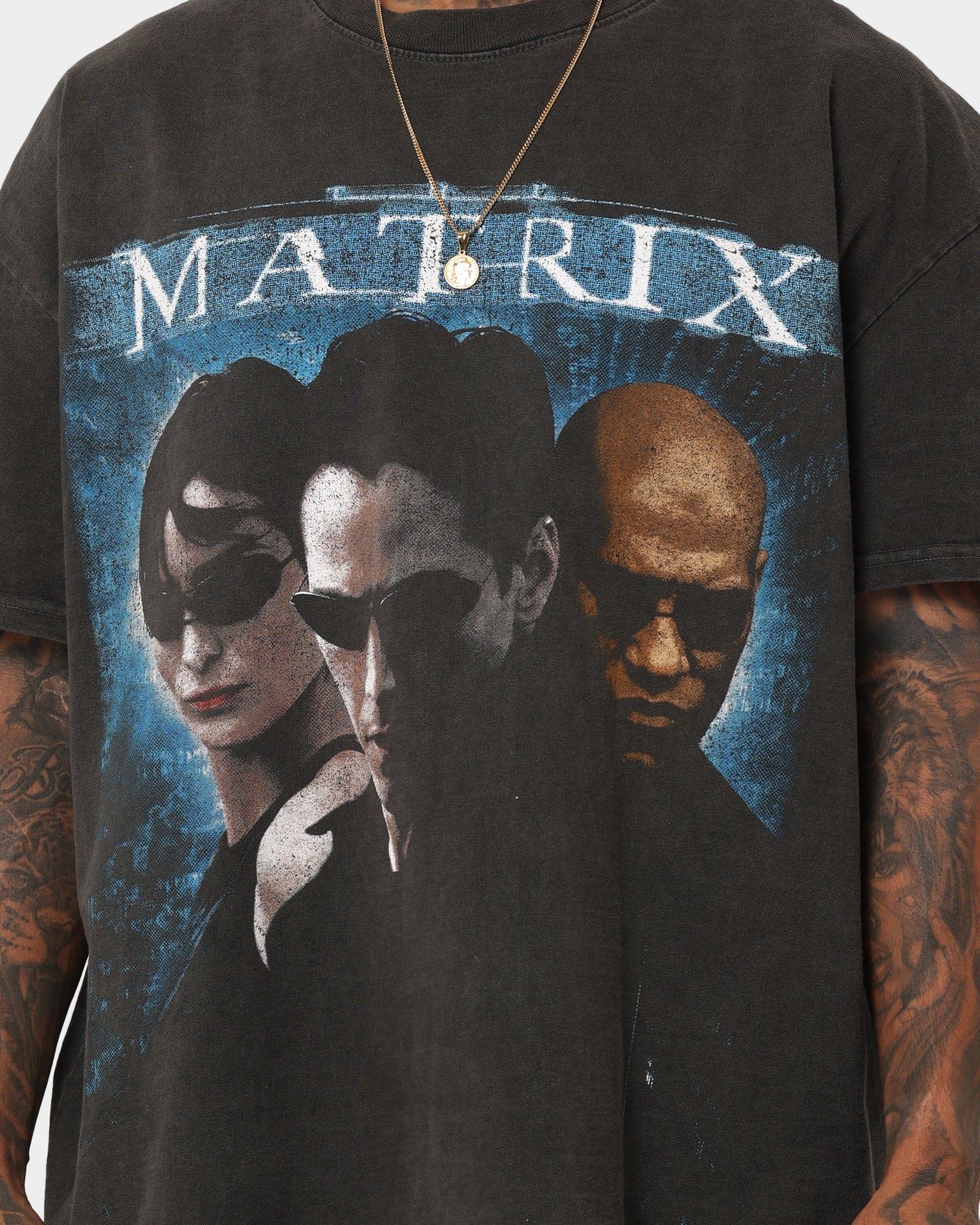 American Thrift X The Matrix Heavyweight Vintage T-Shirt Black Wash sold by Culture Kings product image thumbnail 4
