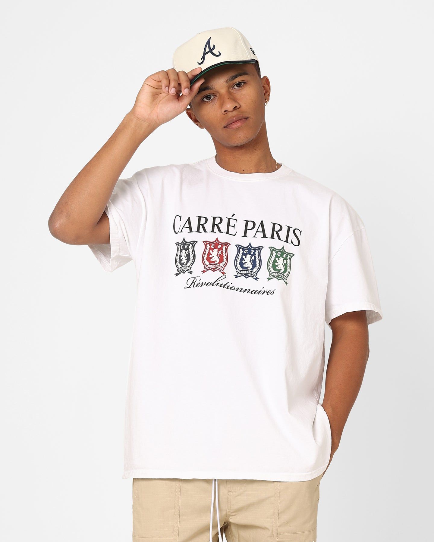 Carre Shield T-Shirt White sold by Culture Kings