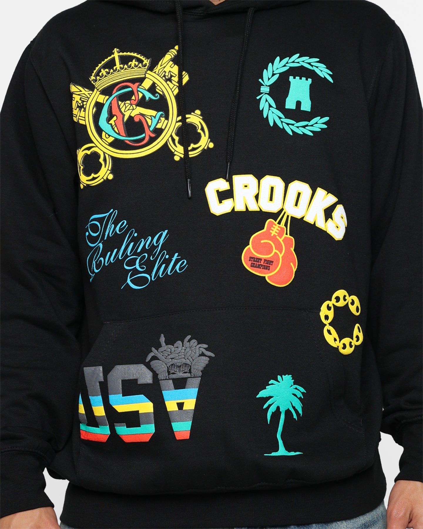 Crooks & Castles Everything Goes Hoodie Black sold by Culture Kings product image thumbnail 3