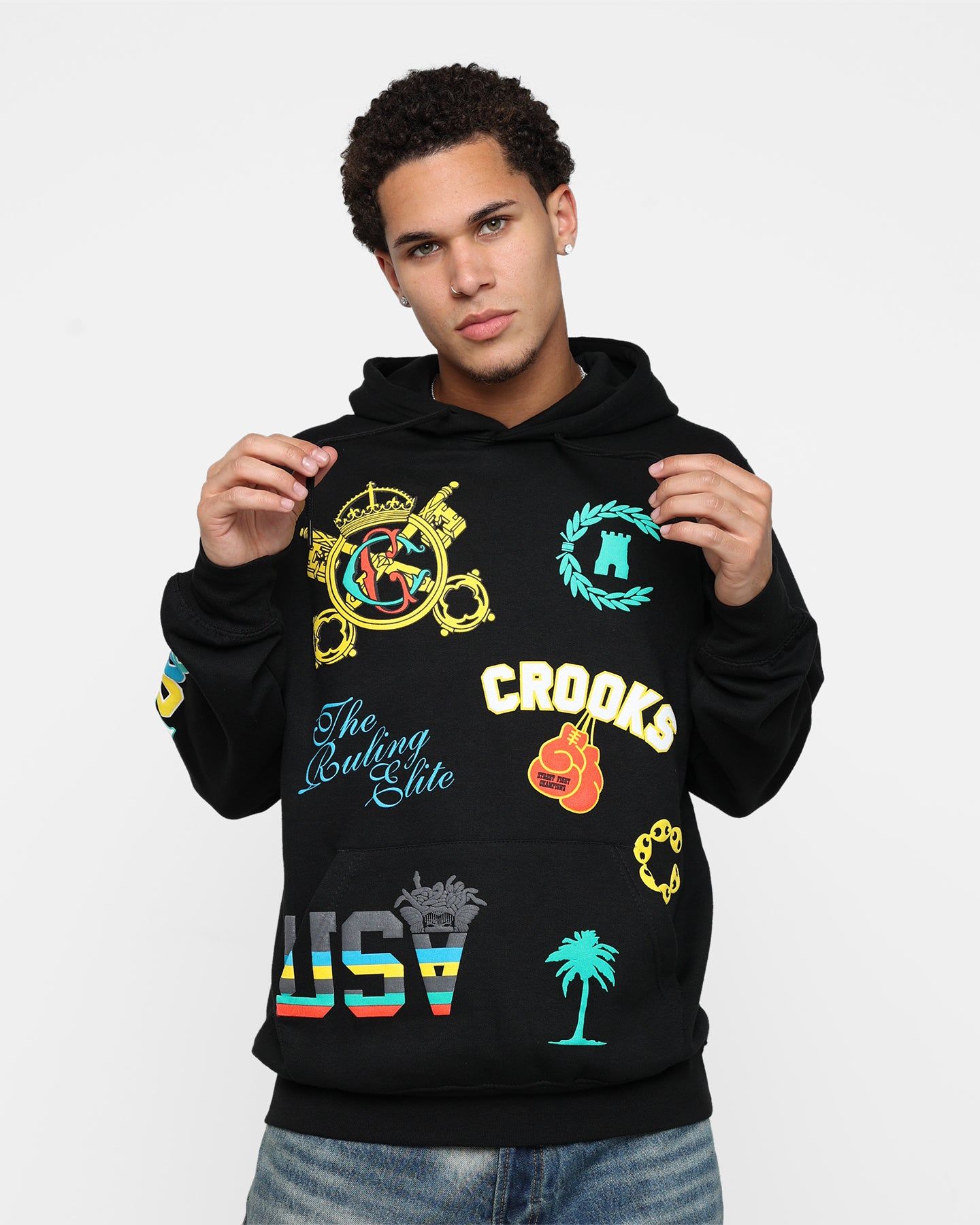 Crooks & Castles Everything Goes Hoodie Black sold by Culture Kings