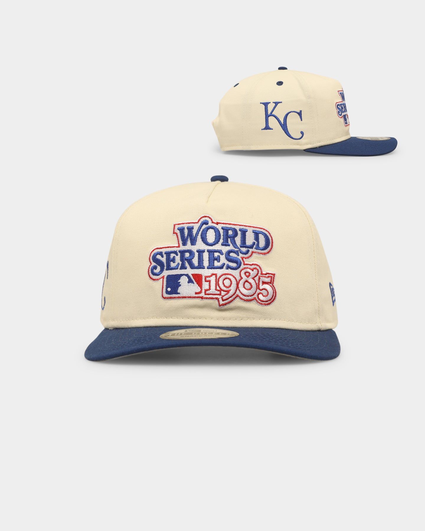 New Era Kansas City Royals '1980s World Series Through The Decades' 1985 World Series Golfer Snapback Chrome White/Original Team Colours sold by Culture Kings