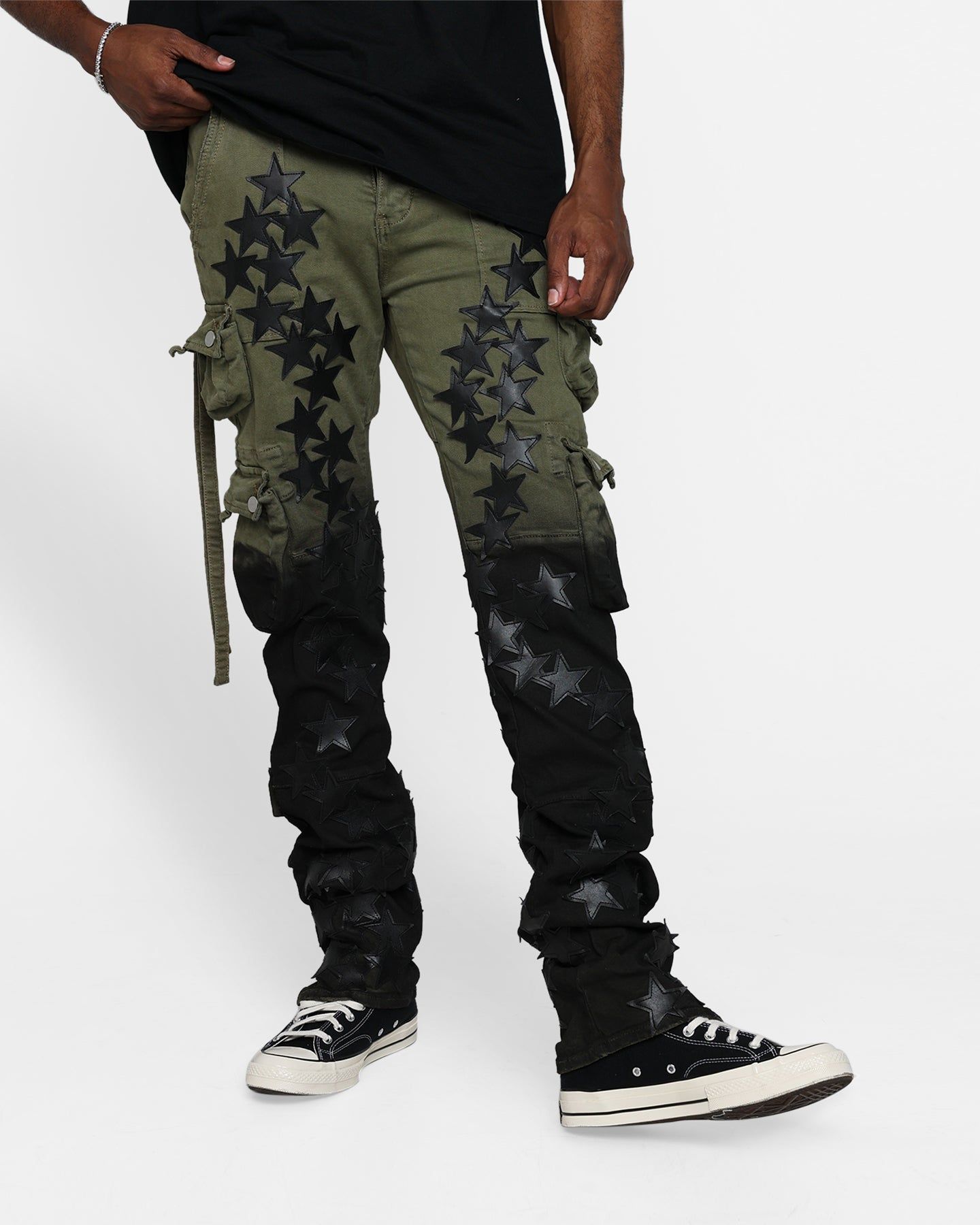 MNML D474 Cargo Straight Denim Pants Multi | Parallel