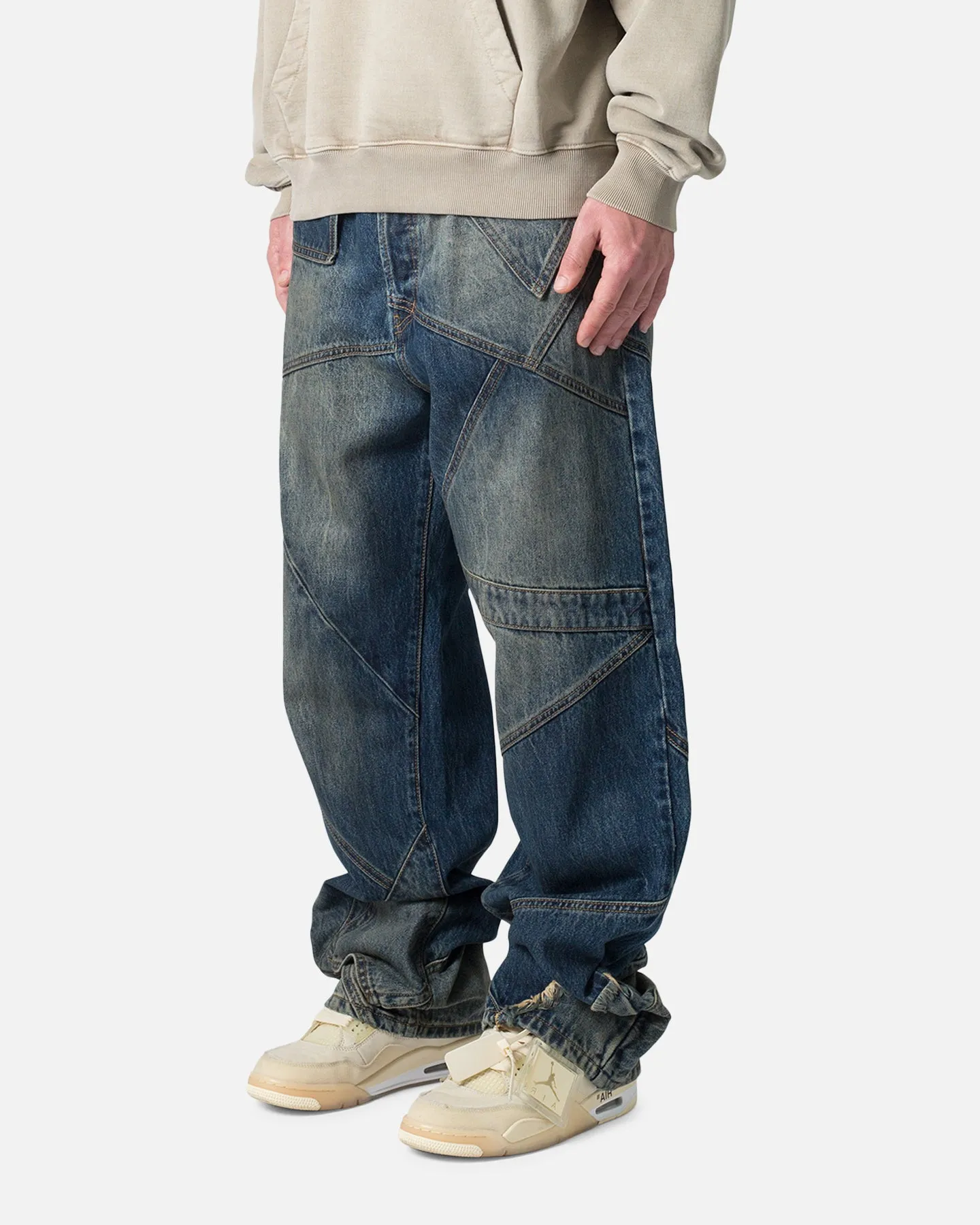 MNML Ultra Baggy Upcycled Denim Jeans Blue sold by Culture Kings product image thumbnail 2