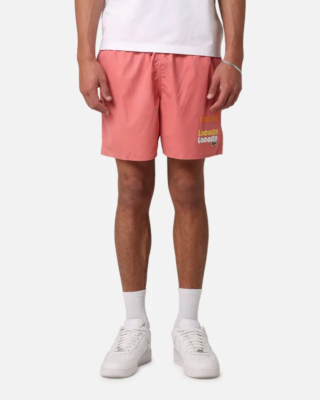 Lacoste Sunbleached Swim Shorts Sierra Red sold by Culture Kings