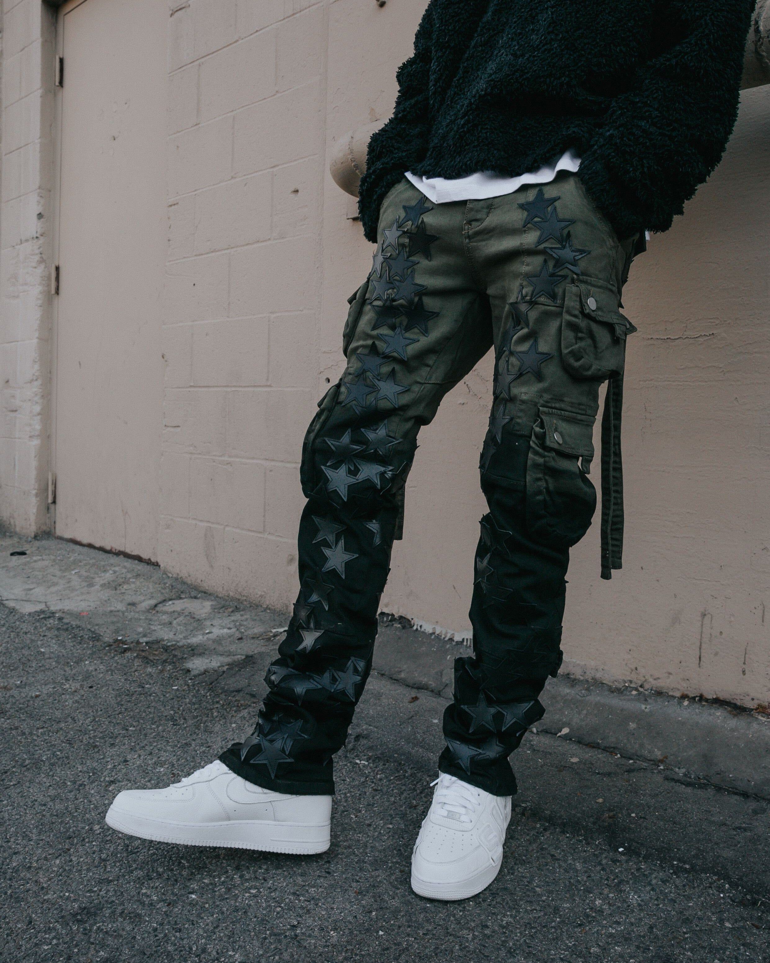 MNML D474 Cargo Straight Denim Pants Multi sold by Culture Kings