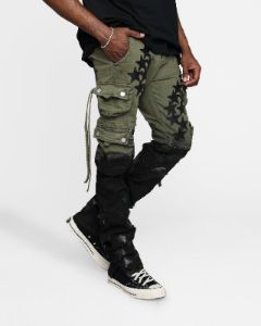 MNML D474 Cargo Straight Denim Pants Multi sold by Culture Kings