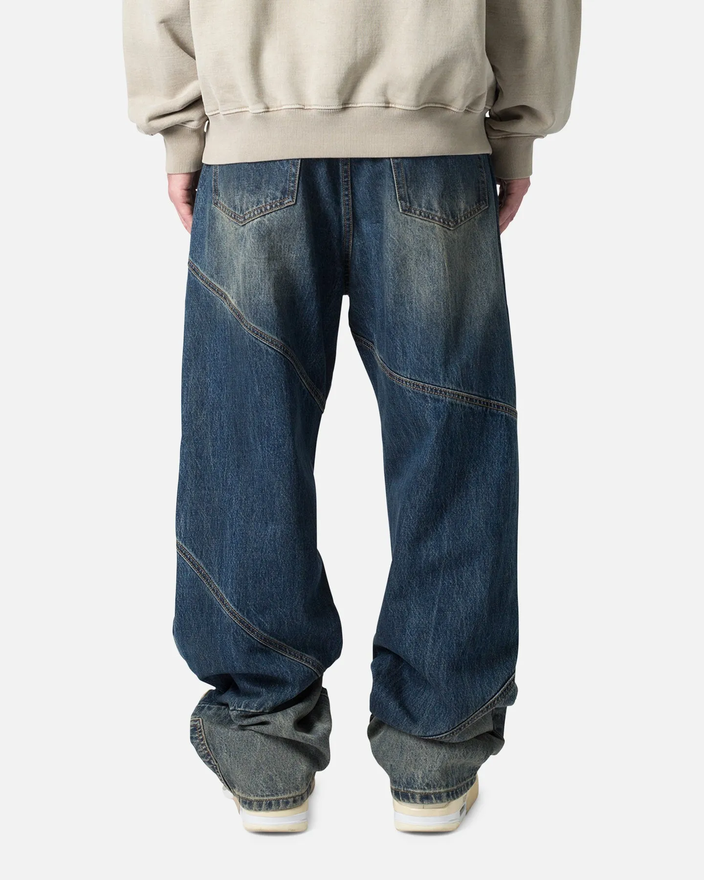 MNML Ultra Baggy Upcycled Denim Jeans Blue sold by Culture Kings product image thumbnail 4