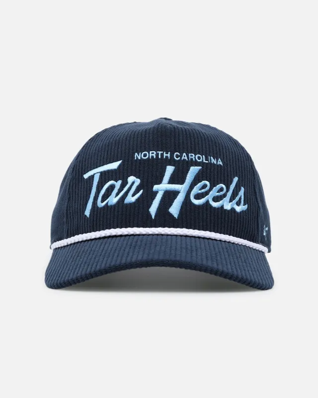 47 Brand North Carolina Tar Heels 'NCAA Corduroy Team Script' Corduroy Crossrope 47 Hitch Snapback Montego made by Culture Kings