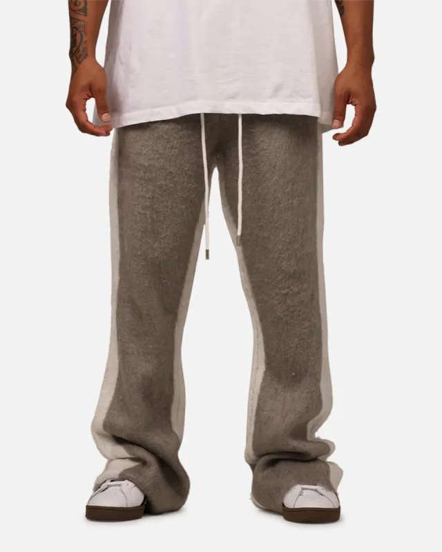 MNML Fuzzy Stripe Sweatpants Grey sold by Culture Kings