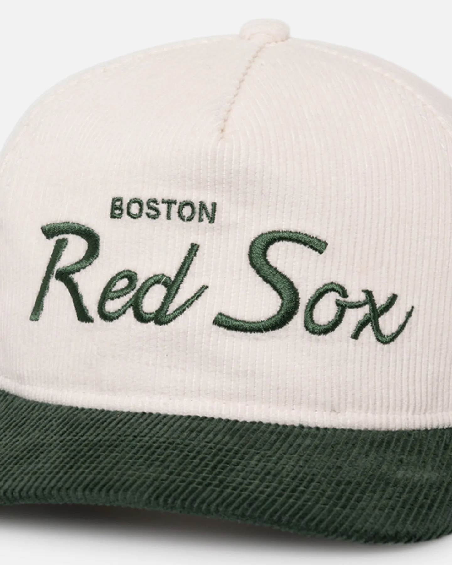 New Era Boston Red Sox 'Currency Corduroy' Golfer Pre-Curved Snapback Chrome White sold by Culture Kings product image thumbnail 2