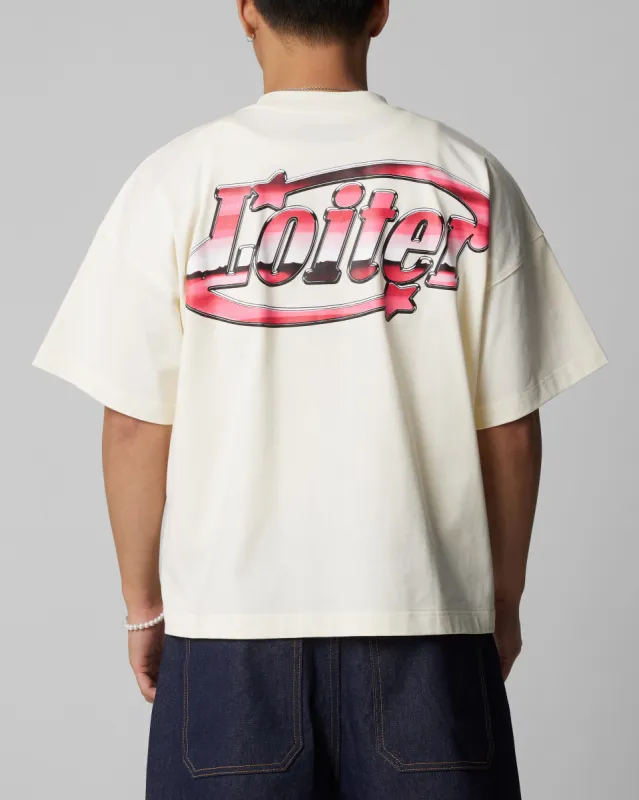 Loiter Metal Logo T-Shirt Off White sold by Culture Kings