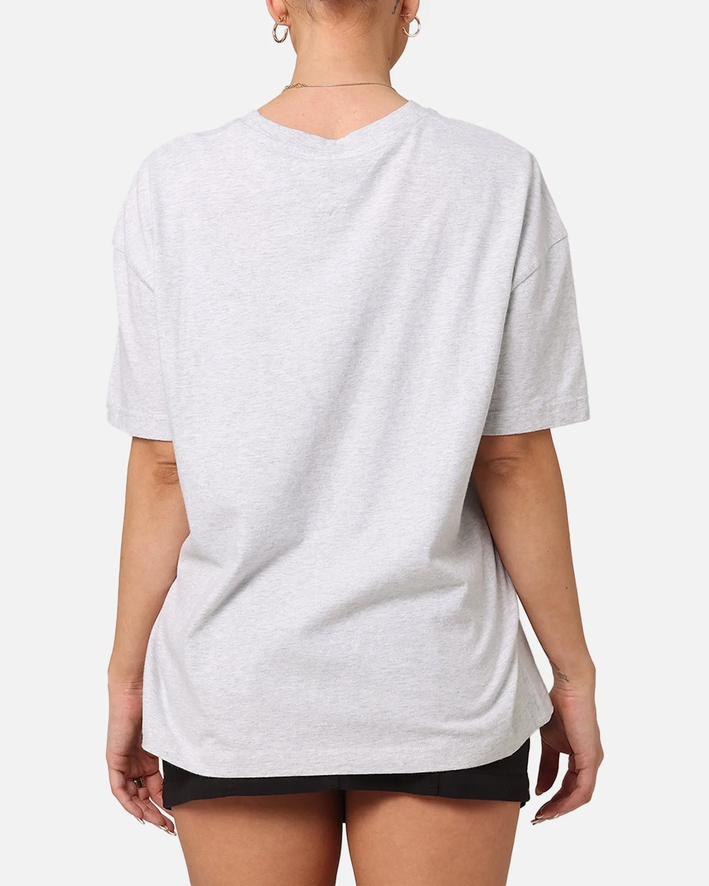 Tommy Jeans Women's TJW Oversized Varsity 1 T-Shirt Silver Grey Heather sold by Culture Kings product image thumbnail 3