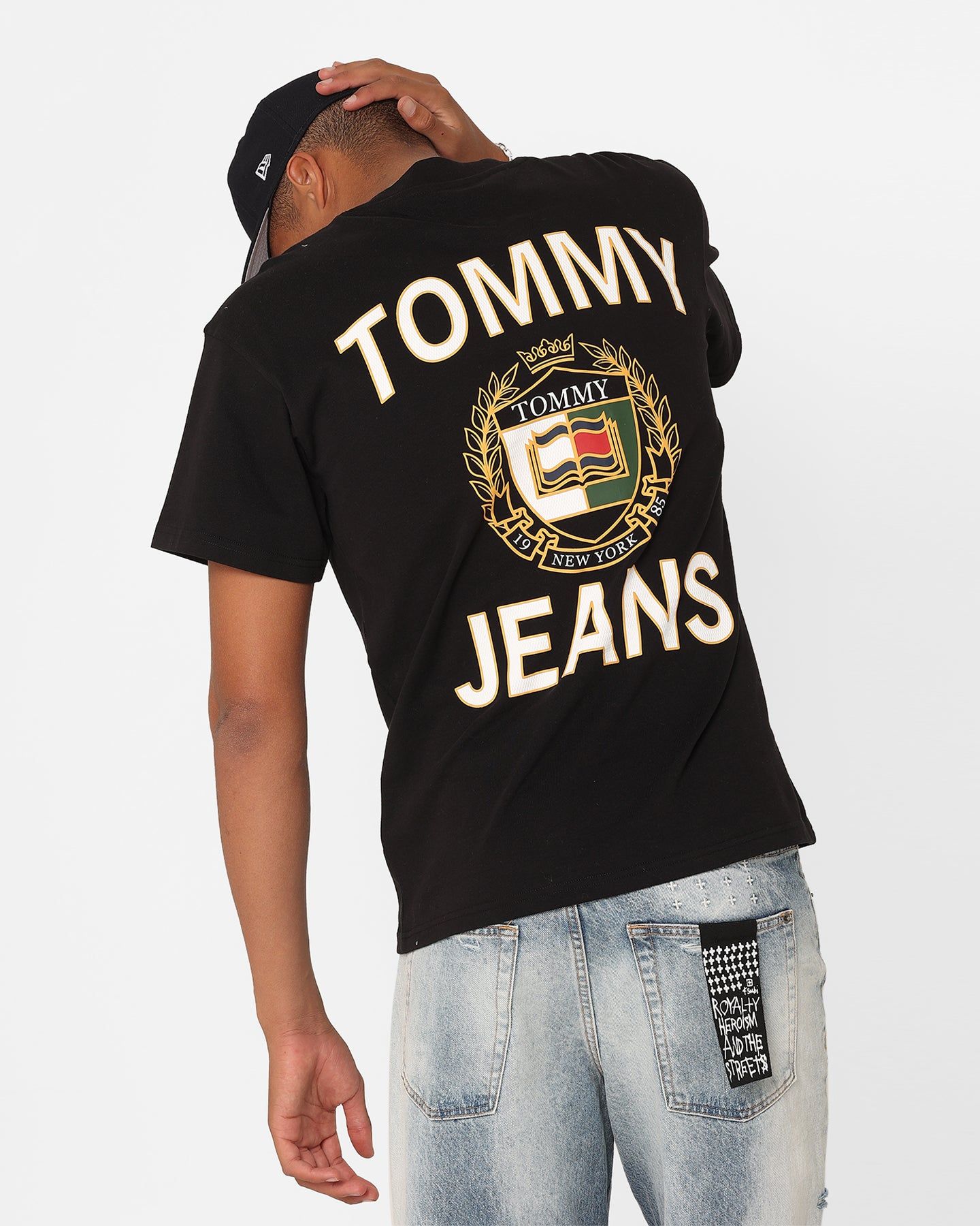 Tommy Jeans Relaxed Luxe 1 T-Shirt Black sold by Culture Kings