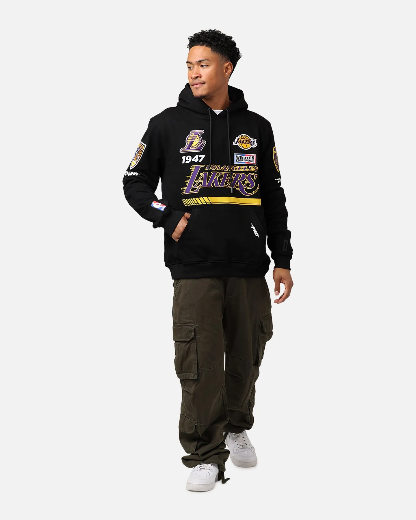 Pro Standard Los Angeles Lakers Fast Lane Hoodie Black sold by Culture Kings product image thumbnail 3