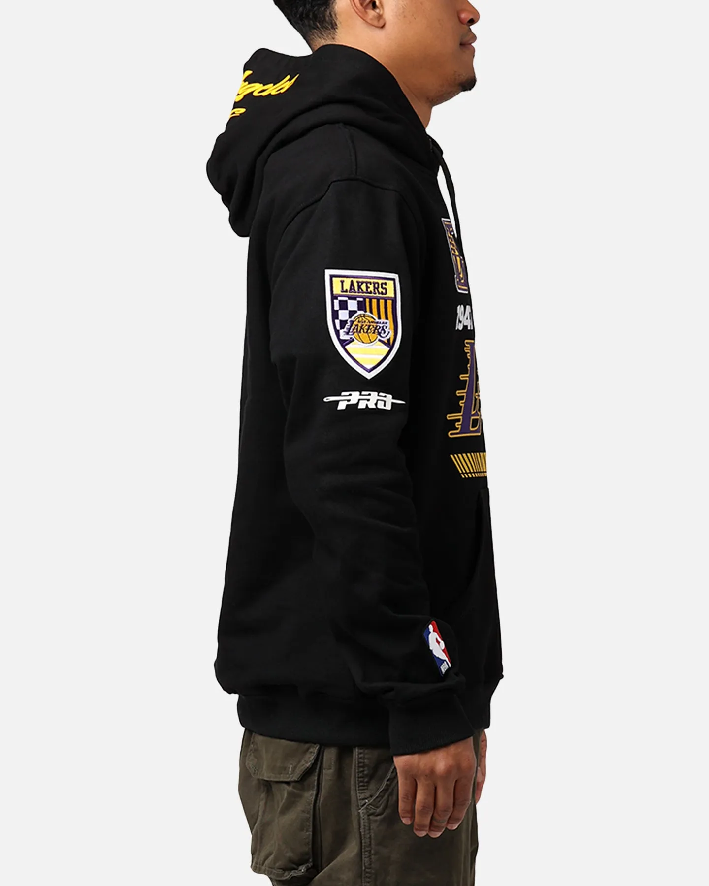 Pro Standard Los Angeles Lakers Fast Lane Hoodie Black sold by Culture Kings product image thumbnail 4