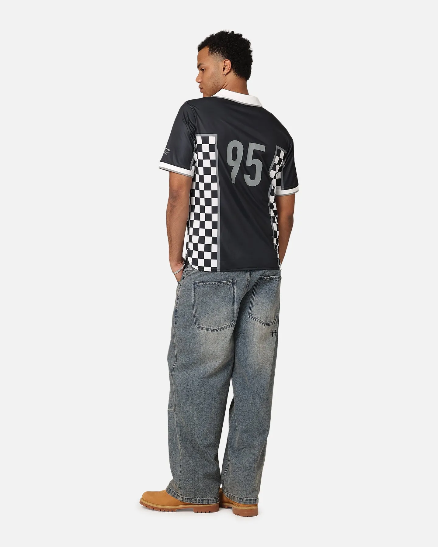 Reebok Chequered Heritage Jersey Black/White sold by Culture Kings product image thumbnail 4