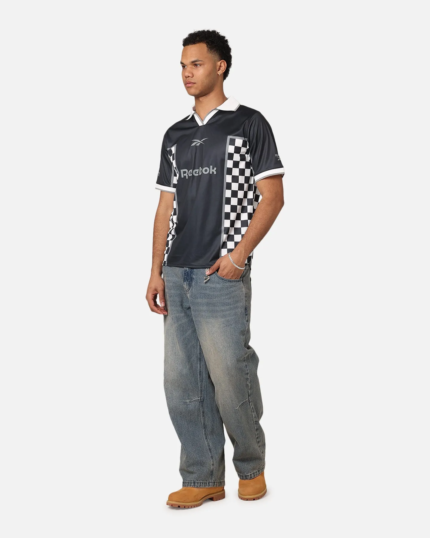 Reebok Chequered Heritage Jersey Black/White sold by Culture Kings product image thumbnail 3