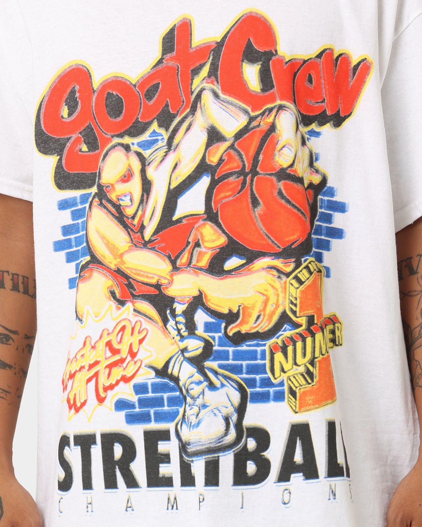 Goat Crew Street Ball T-Shirt White sold by Culture Kings product image thumbnail 3