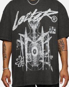 Loiter Firing Range Vintage T-Shirt Black Wash sold by Culture Kings