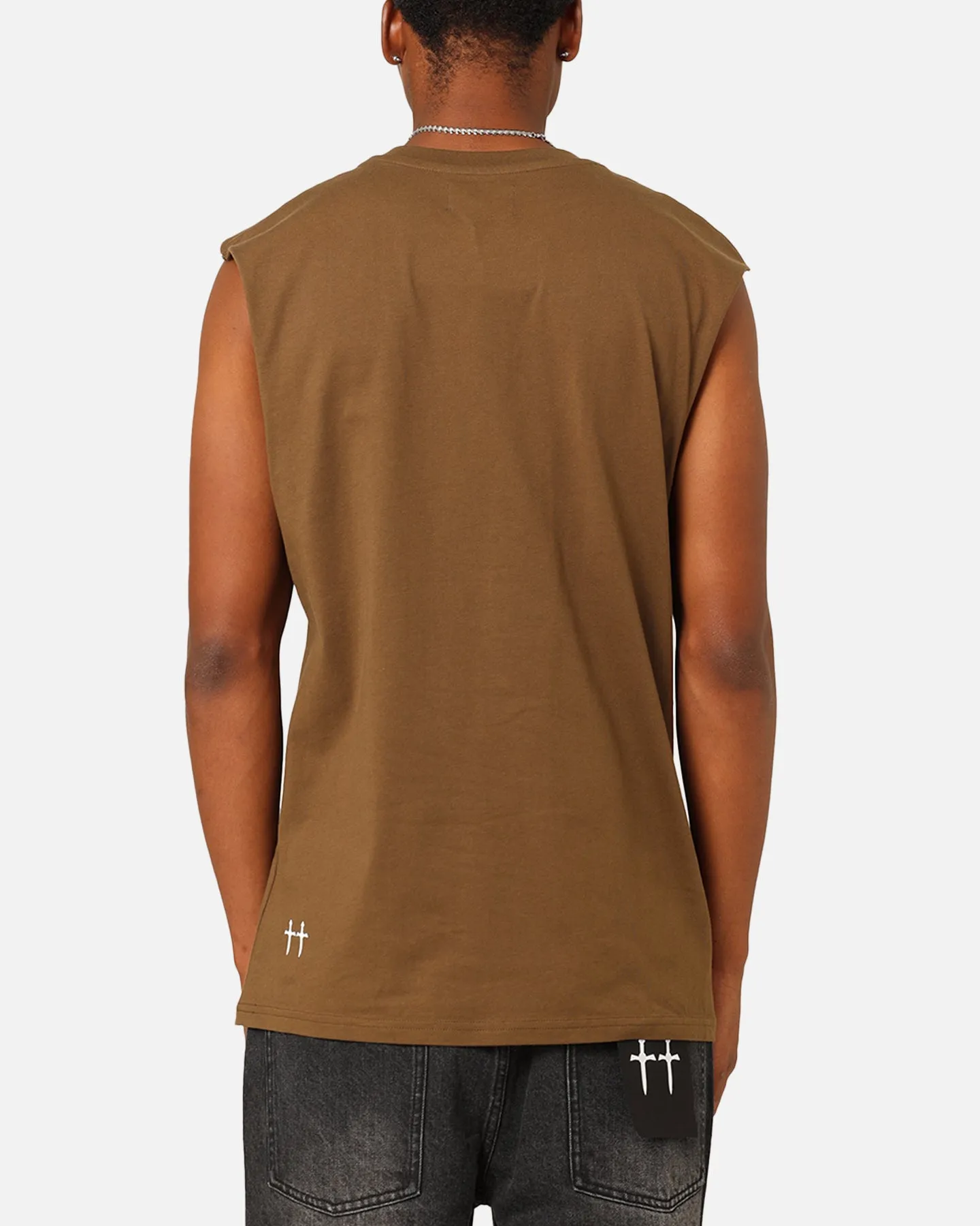 Saint Morta Emblem Muscle T-Shirt Army Green sold by Culture Kings product image thumbnail 3