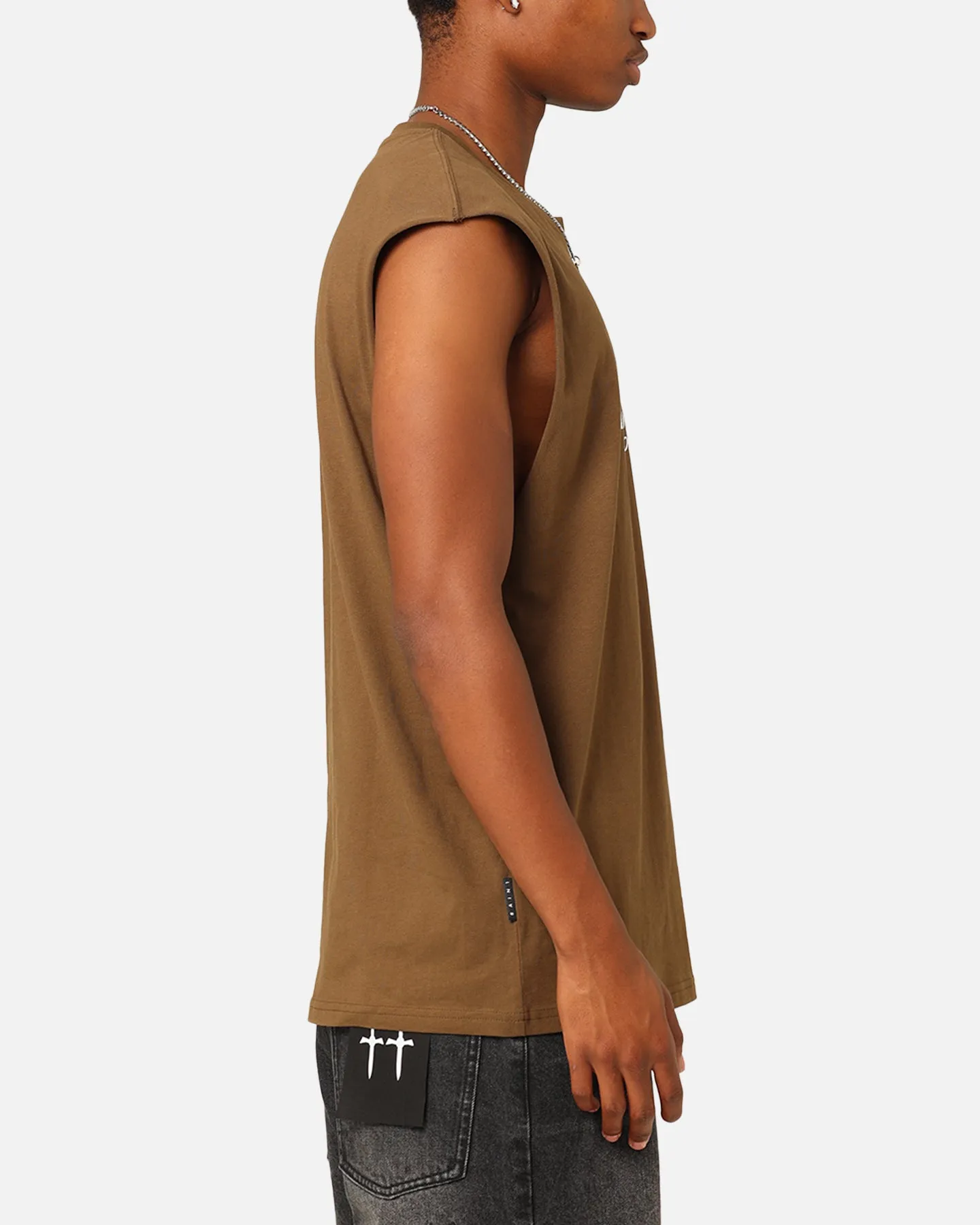 Saint Morta Emblem Muscle T-Shirt Army Green sold by Culture Kings product image thumbnail 4