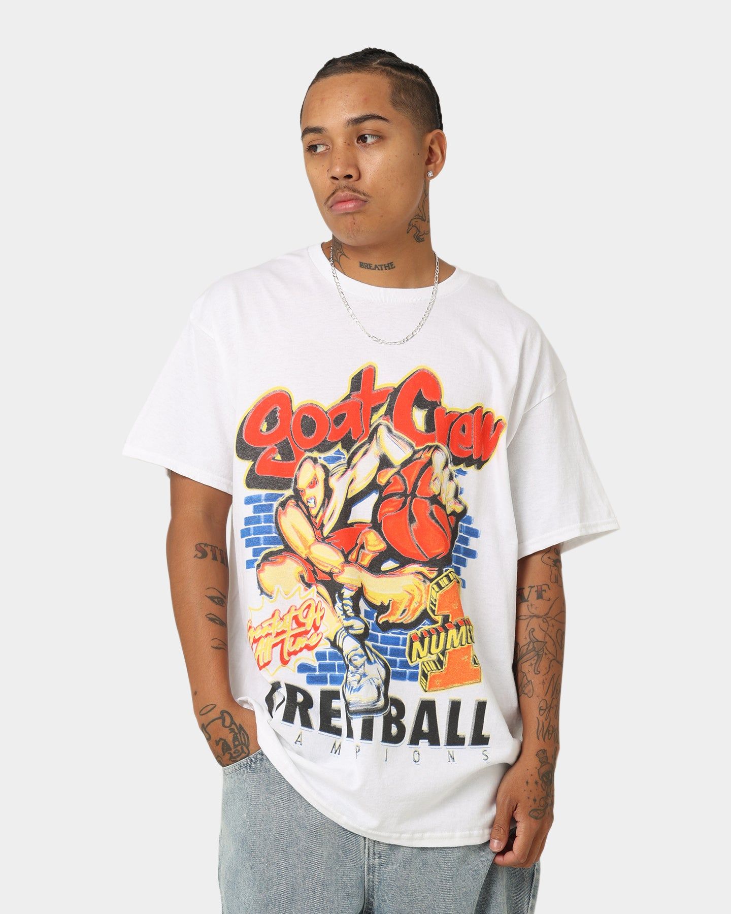 Goat Crew Street Ball T-Shirt White sold by Culture Kings