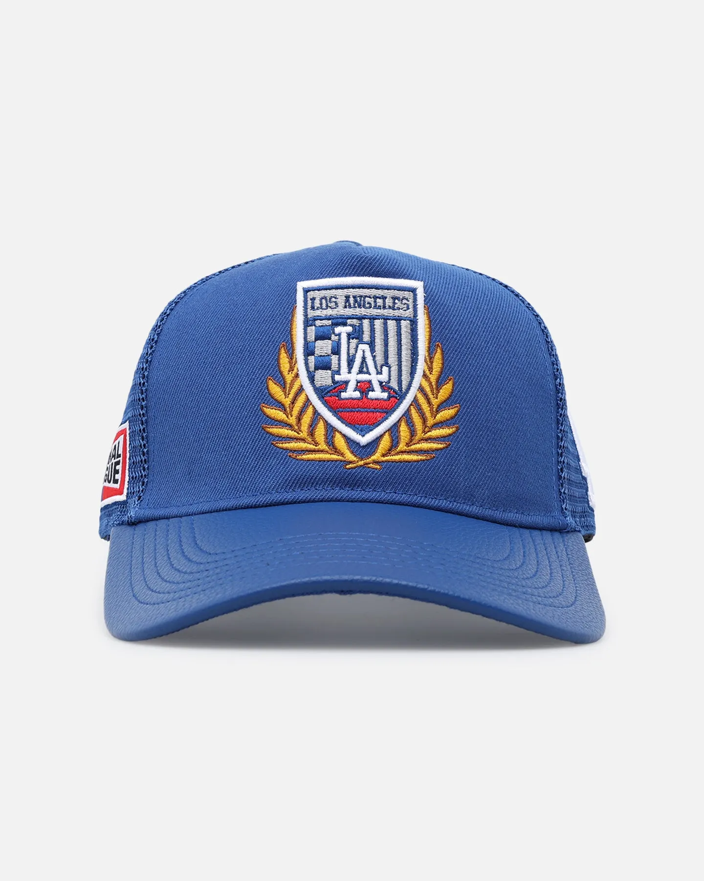 Pro Standard Los Angeles Dodgers Fast Lane Logo Wool Trucker Strapback Blue sold by Culture Kings