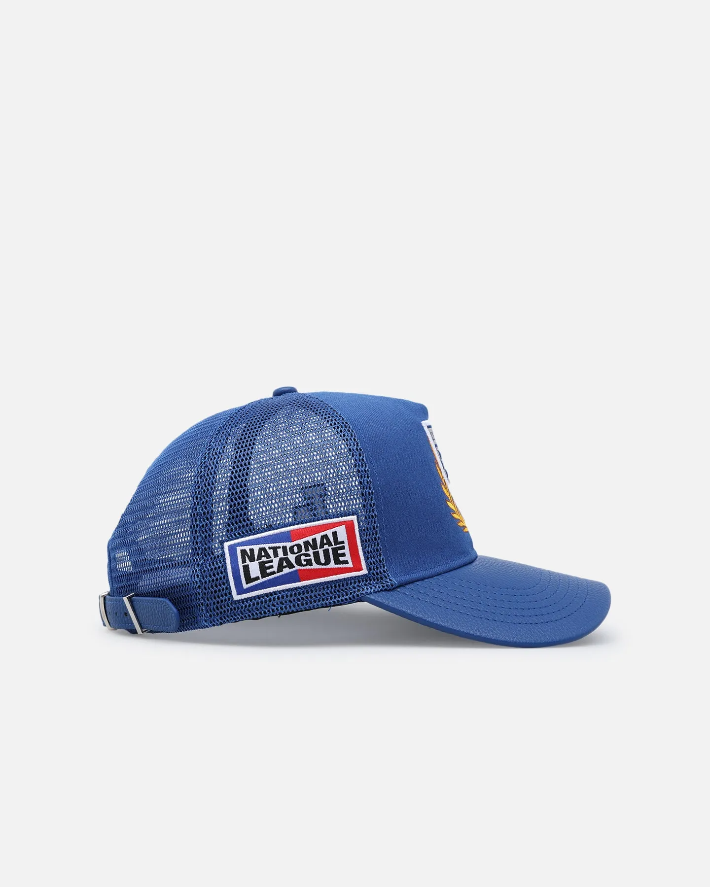 Pro Standard Los Angeles Dodgers Fast Lane Logo Wool Trucker Strapback Blue sold by Culture Kings product image thumbnail 4