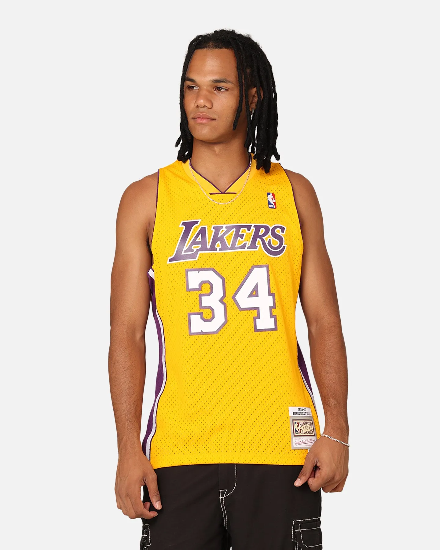 Mitchell & Ness Los Angeles Lakers Shaquille O'Neal '99-00 Home Swing Jersey Yellow sold by Culture Kings