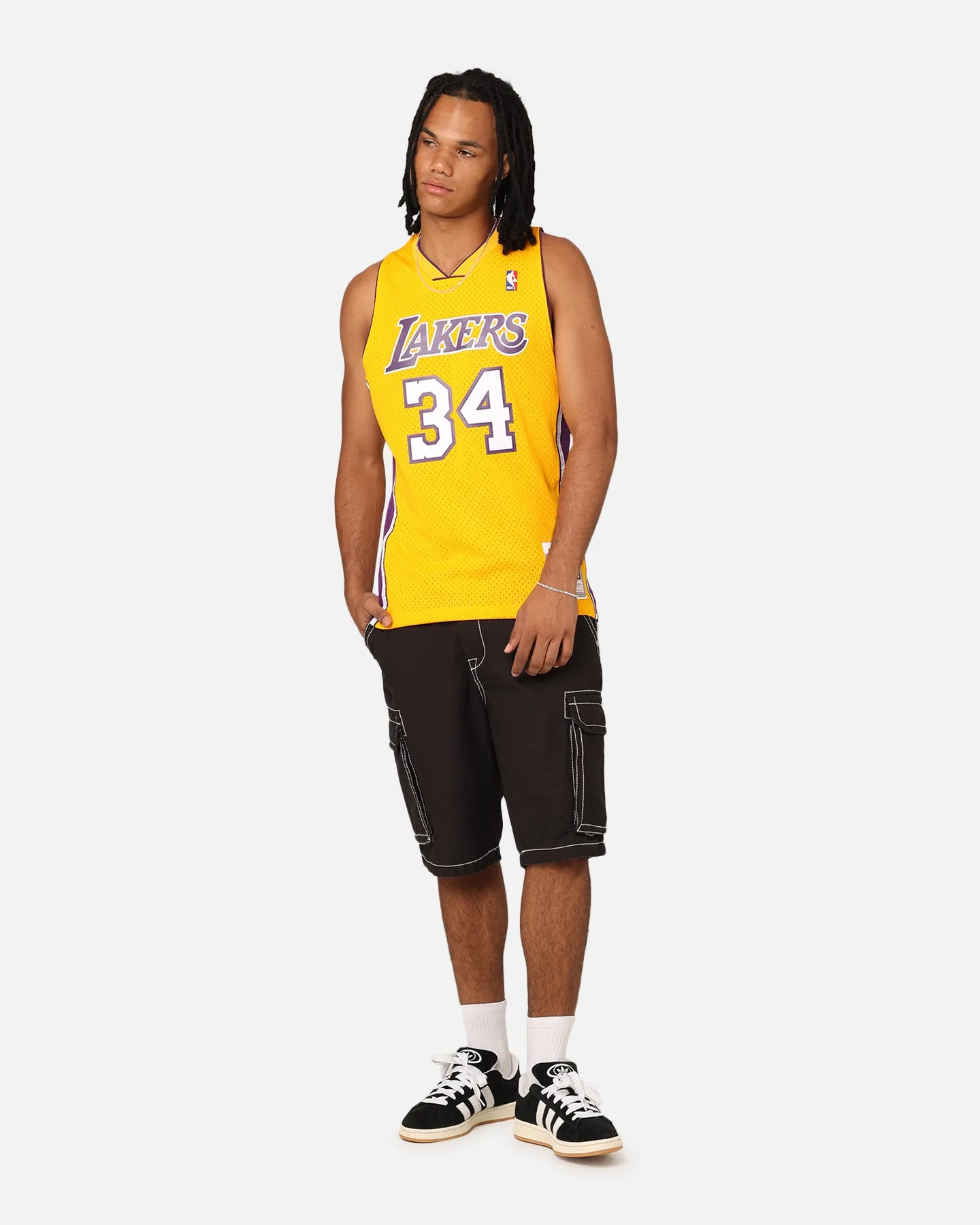 Mitchell & Ness Los Angeles Lakers Shaquille O'Neal '99-00 Home Swing Jersey Yellow sold by Culture Kings product image thumbnail 3