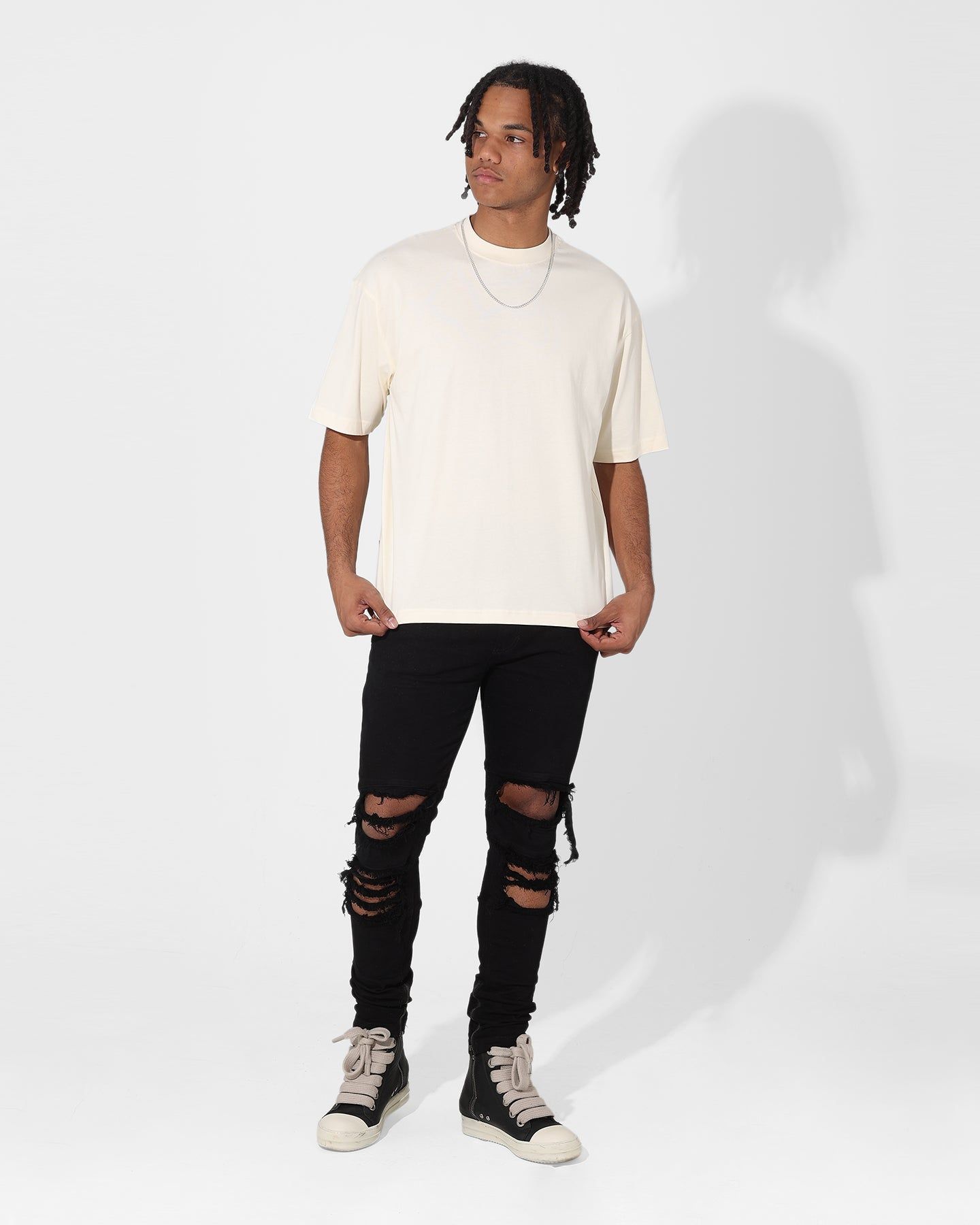 Saint Morta Dropped T-Shirt Off White sold by Culture Kings product image thumbnail 2