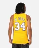 Mitchell & Ness Los Angeles Lakers Shaquille O'Neal '99-00 Home Swing Jersey Yellow sold by Culture Kings