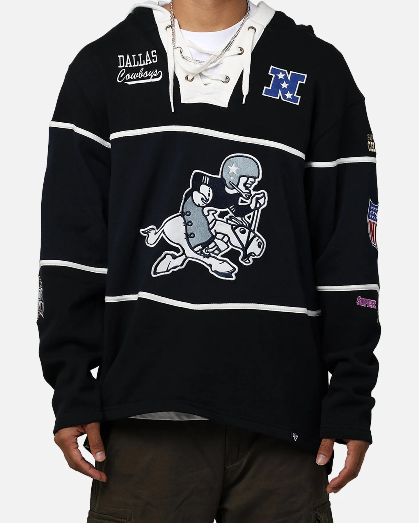 47 Brand Dallas Cowboys Super Bowl Gridiron Hoodie Jet Black sold by Culture Kings product image thumbnail 2
