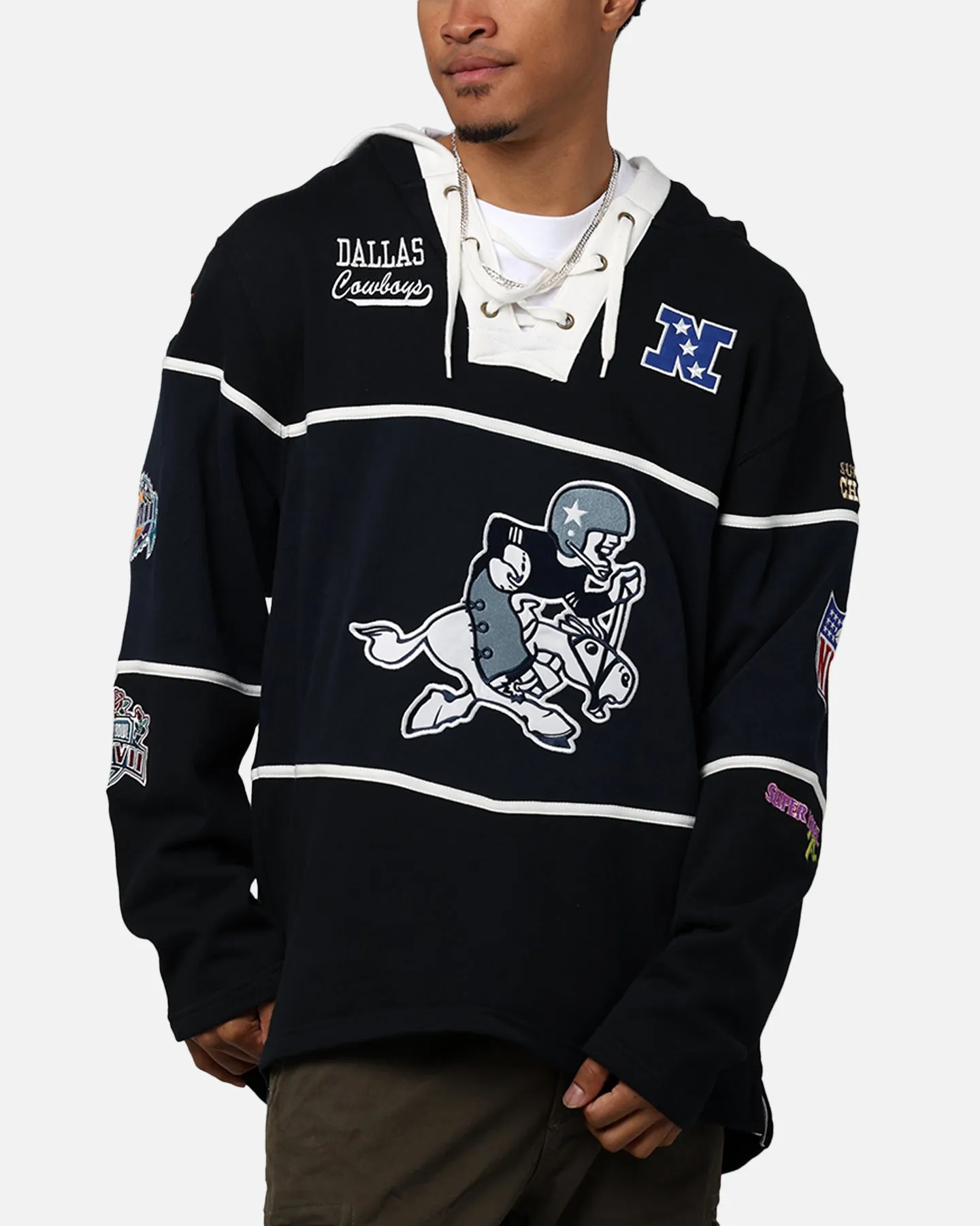 47 Brand Dallas Cowboys Super Bowl Gridiron Hoodie Jet Black sold by Culture Kings