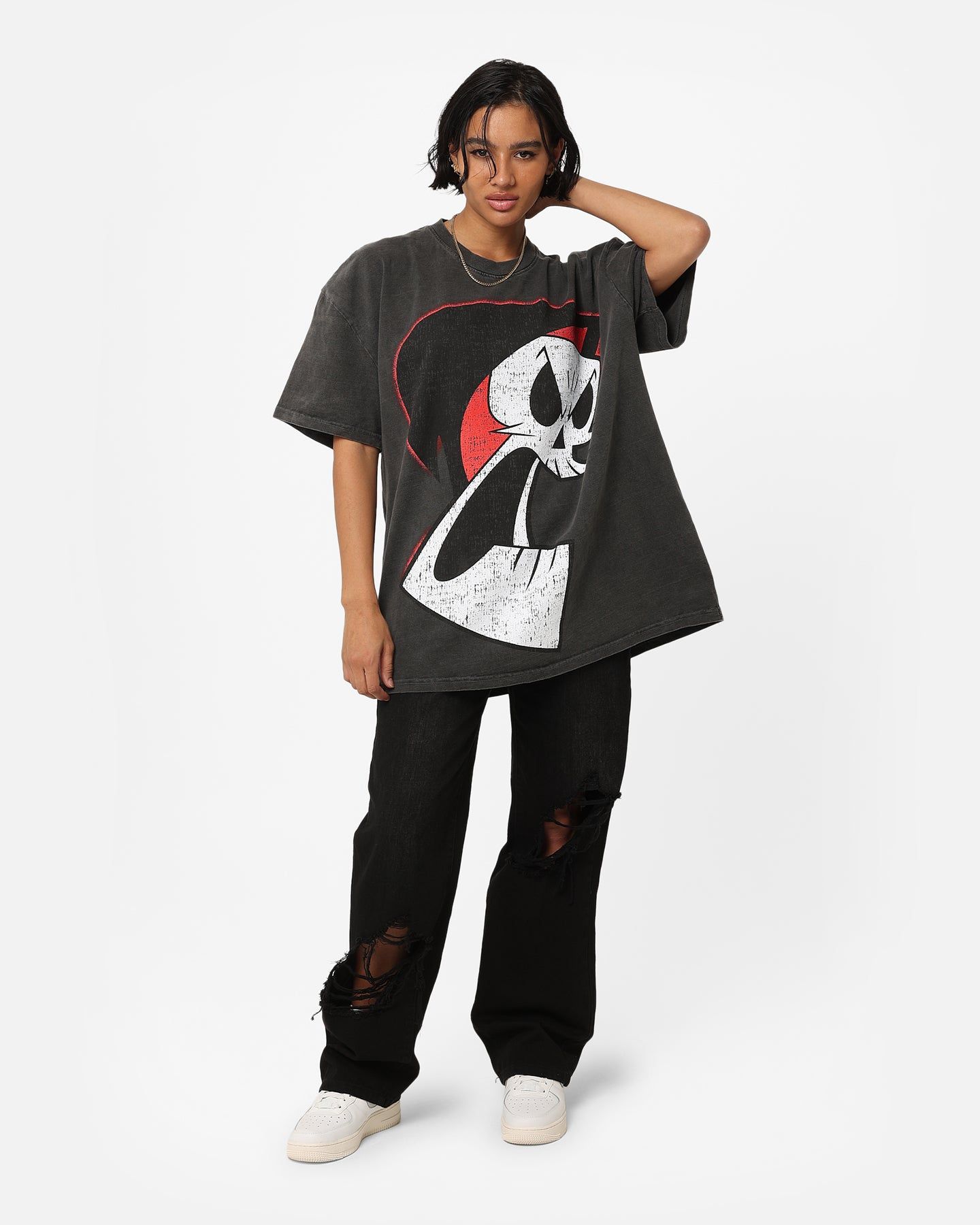 American Thrift X Cartoon Network Grim Heavyweight Vintage T-Shirt Black Wash sold by Culture Kings product image thumbnail 8