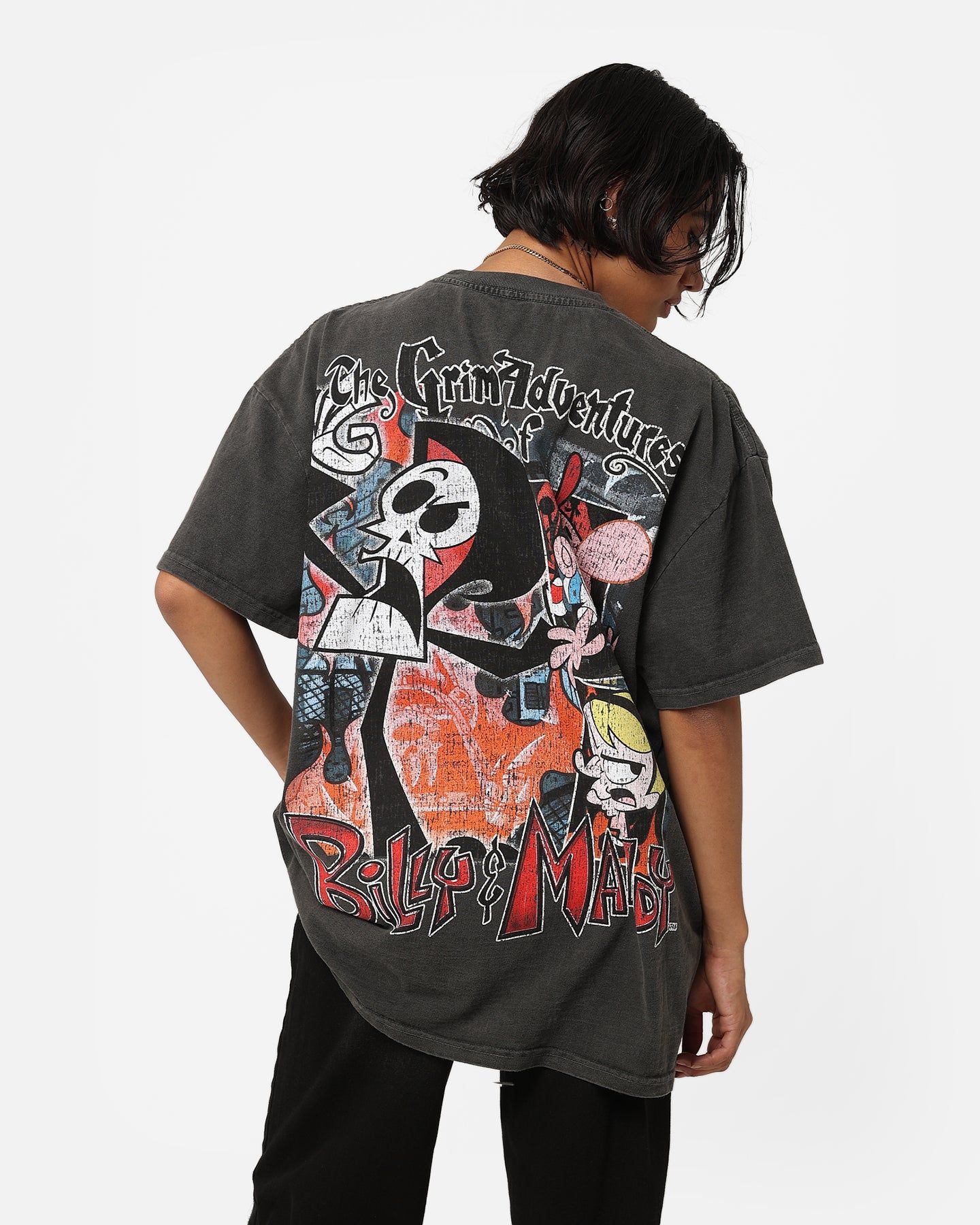 American Thrift X Cartoon Network Grim Heavyweight Vintage T-Shirt Black Wash sold by Culture Kings
