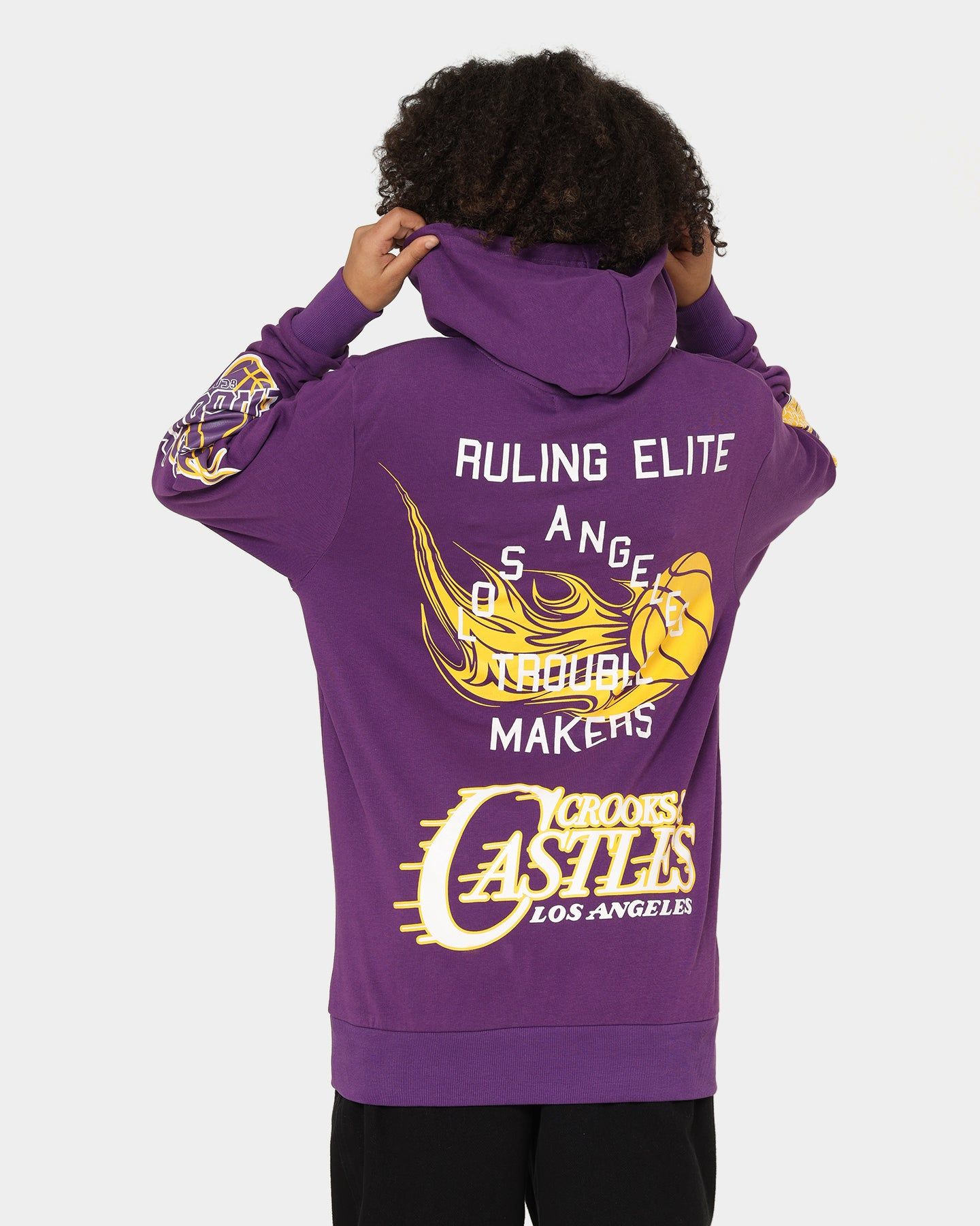 Crooks & Castles LA Serif Hoodie Purple sold by Culture Kings product image thumbnail 2